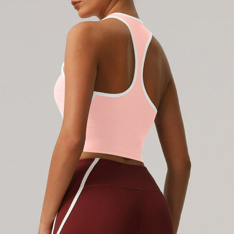 Hvyesh Women's Sports Bra Casual Sleeveless Backless Yoga Tank