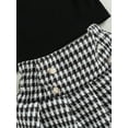 thumbnail image 6 of hirigin Kids Girls Skirt Set, Sleeveless Crew Neck Vest + Houndstooth A-line Skirt + Hat Summer Outfit, 6 of 8
