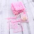 thumbnail image 2 of Miangastore valentine candy bag Mesh Drawstring Bags Pink Storage Weddings 100Set, 2 of 8