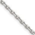 thumbnail image 1 of 925 Sterling Silver 2.75mm Oval Cable Chain Necklace Pendant Charm Fancy, 1 of 9