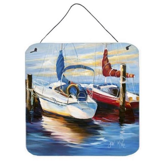 Symmetry Sailboats Wall and Door Hanging Prints