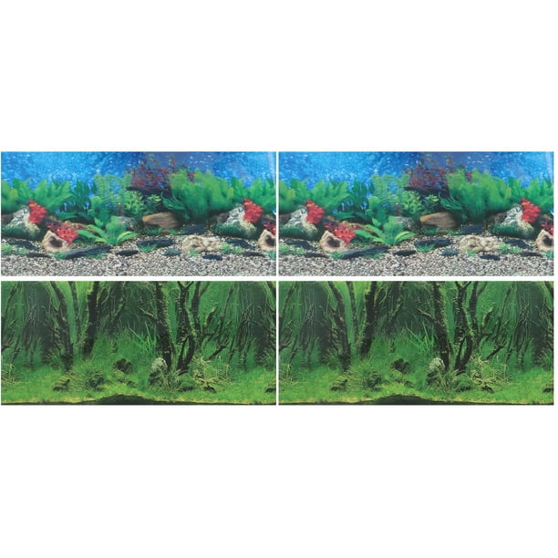 Tank Fish Aquarium Background Underwater Sticker Wallpaper 3D Poster Landscape Backdrop Adhesive