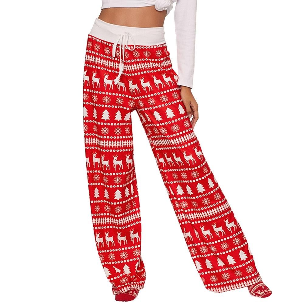 Women's Ugly Christmas Pajama Pants Long Lounge Bottoms S-3XL - Walmart.com