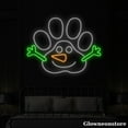 thumbnail image 4 of Glowneon Pet Paw Neon Sign, Dog Paw Snowman Led Sign, Pet Lover Gift, Pet Shop Decor, Noel Gifts, 4 of 5