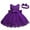 Purple, variant on YWOAGH Baby Girls Lace Bowknot Wedding Formal Dresses Tutu Dress and Headband Set Clothes for Celebration 3-6 Months
