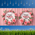thumbnail image 4 of Floral Design Mother's Day Banner Pink Roses Mother's Day Decoration for Celebration Event Indoor Use Photography Background, 4 of 9