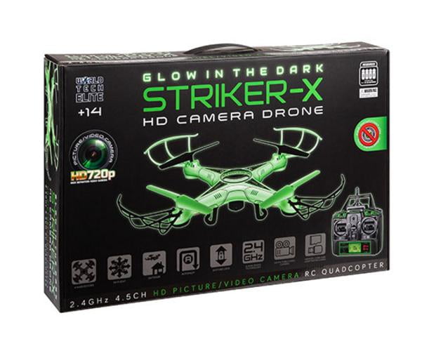 glow in the dark striker camera drone