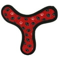 thumbnail image 2 of Tuffy Ultimate Boomerang Red Paw Durable Plush Squeaky Dog Toy, 2 of 8