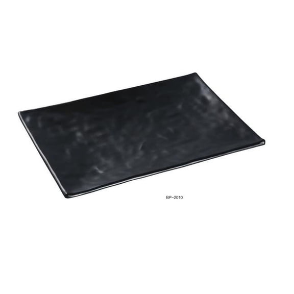 Black Pearl-1 Rectangular Plate, Black - Pack of 48