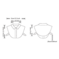 thumbnail image 5 of Yoyauz False Collar Detachable Collar Shirt Dickey Collar Half Shirt False Collar Suitable for Girls and Women, 5 of 5