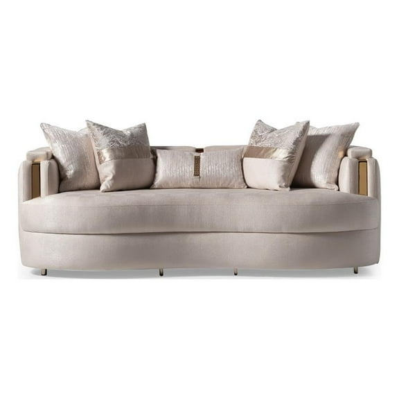 Michael Amini Carmela Sofa - Almond/Gold