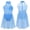Light Blue, variant on Miutii Kids Girls Ballet Leotard Dancewear Dress Gymnastics Lyrical Contemporary Performance Dress Black 10