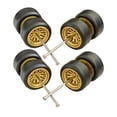 thumbnail image 4 of Lipstore 2x8x 1/64 Scale Wheels Simulation Model Car Wheels Tires for Diecast Car Model Yellow, 4 of 8