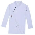 thumbnail image 2 of Chef Coat Chef Jacket Catering Chef Wear Camarero Ropa de camarera Uniforme de cocina Blanco XL Yuyangstore chaqueta de cocinero, 2 of 8
