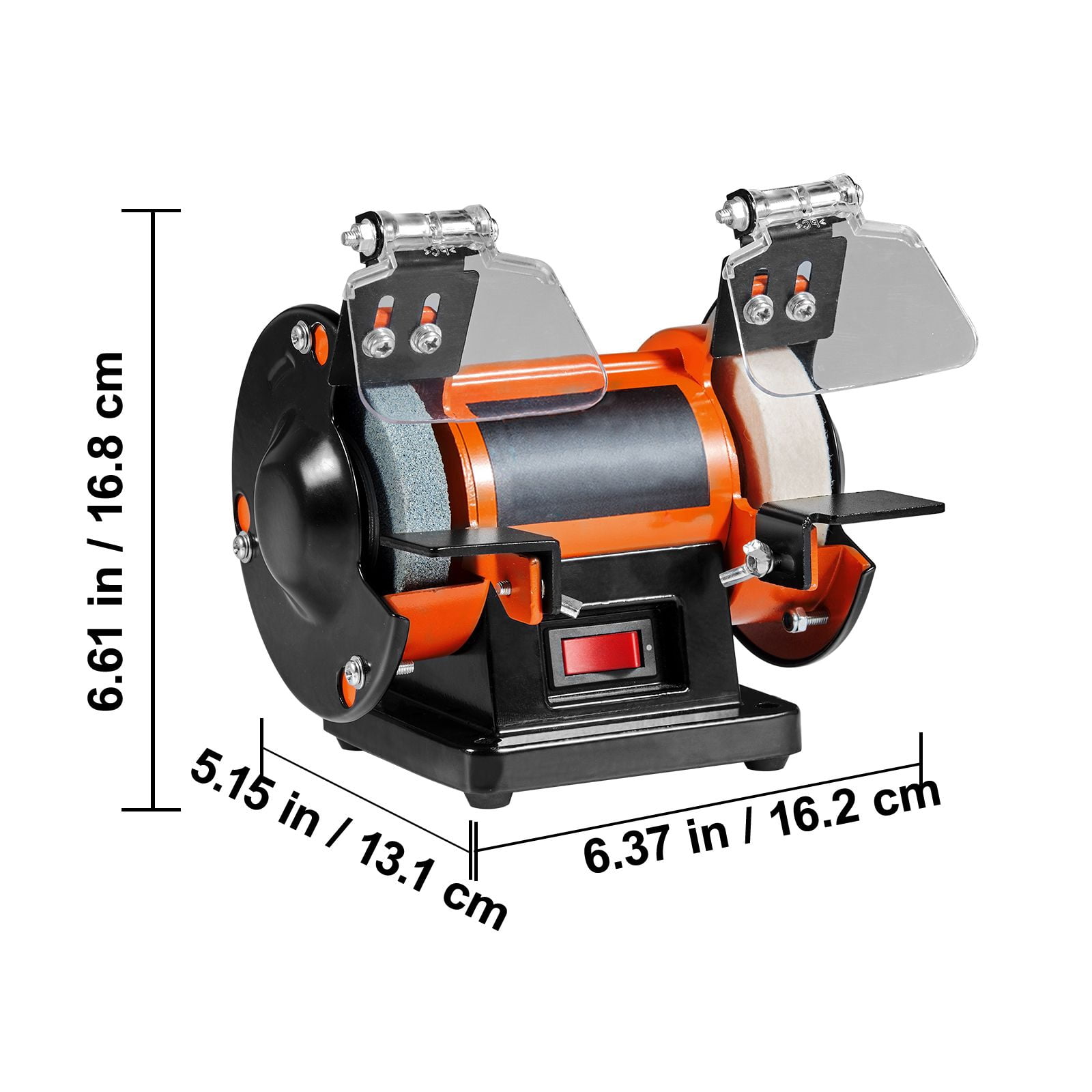 Jewelry Polisher Bench Buffer, 3590 RPM, Brushless Motor, 3 Polishing Wheels, 100+ Accessories, Lightweight, for Gemstone Polishing, Metal Buffing & Rust Removal