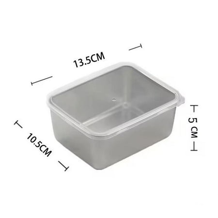 

High-Quality Stainless Steel Food Storage Trays with Plastic Cover - Rustproof