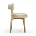 thumbnail image 4 of Nikita Cream Performance Vegan Leather Dining Chair, 4 of 6