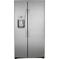 thumbnail image 1 of GE 21.8 Cu. Ft. Counter-Depth Side-By-Side Refrigerator Stainless Steel - GZS22IYNFS, 1 of 9