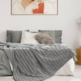thumbnail image 2 of MARNUR Electric Throw Blanket Extra Large Size, 60" x 70" Soft Faux Fur Heated Blanket, 6 Heating Levels, 4 Hours Timer - Grey, 2 of 12