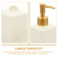 thumbnail image 2 of MasteelfCA Ceramic Hand Soap Dispenser Lotion Bottle Soap Pump Dispenser Embossed Liquid Hand Soap Dispenser, 2 of 9