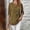 Brown-A, variant on 3/4 Length Sleeve Womens Tops Plaid V Neck Button Curved Hem T Shirts Summer Beach Vacation Casual Loose Blouses Yellow
