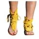 thumbnail image 5 of Xihbxyly Sandalias con Borlas Bohemias para Mujer y Niña, Zapatos de Playa Romanos, 5 of 6