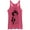 Pink Heather, variant on Women's Aladdin Jasmine Graffiti Print  Racerback Tank Top Tahiti Blue Large
