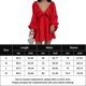 thumbnail image 2 of Vestido Vestido corto casual para mujer Traje diario de cintura alta con cuello en V profundo para mujer (Rojo S) Kuymtek Rojo T S para Mujer, 2 of 6