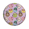 thumbnail image 3 of Spare Tire Cover, Cartoon Donuts Wheel Cover Tire Covers for Trailers Car Truck Camper Universal Tire Covering Fits Diameter 17 inch, 3 of 7