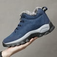 thumbnail image 5 of Men Snow Boots Outdoor Shoes For Male Thick Sole Sneakers for Men Winter Shoes Botines Tenis Keep Warm Fluff Mens Ankle Boots, 5 of 10