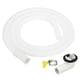 thumbnail image 1 of Kit de manguera de desagüe de aire acondicionado Uxcell de 4.9 pies, manguera de conector de desagüe universal con conector de abrazadera 8, blanco, 1 of 6