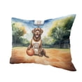 thumbnail image 2 of Happy Father's Day Chesapeake Bay Retriever Playing Basketball with Best Dad Jersey Pillow Cushion Double Sided Chessie Dog Lover Throw Pillow - 13006, 2 of 4