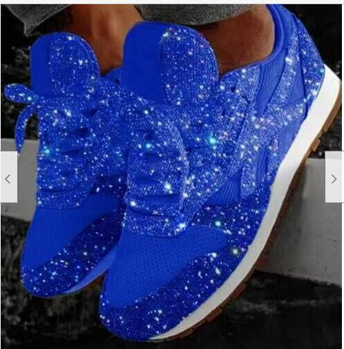 sequin running shoes