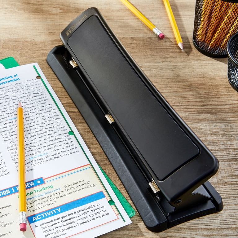 3-Hole Punch, 10-Sheet Capacity, Black photo 4