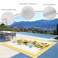 thumbnail image 3 of Sunflower Outdoor Rug 3x5 Ft - Reversible Patio Rug Outdoor Camping Rugs, Yellow Flowers Yellow Plaid Farmhouse Washable Indoor Outdoor Area Rugs, Non-Slip Outdoor Carpet Runner for Deck/Porch, 3 of 8