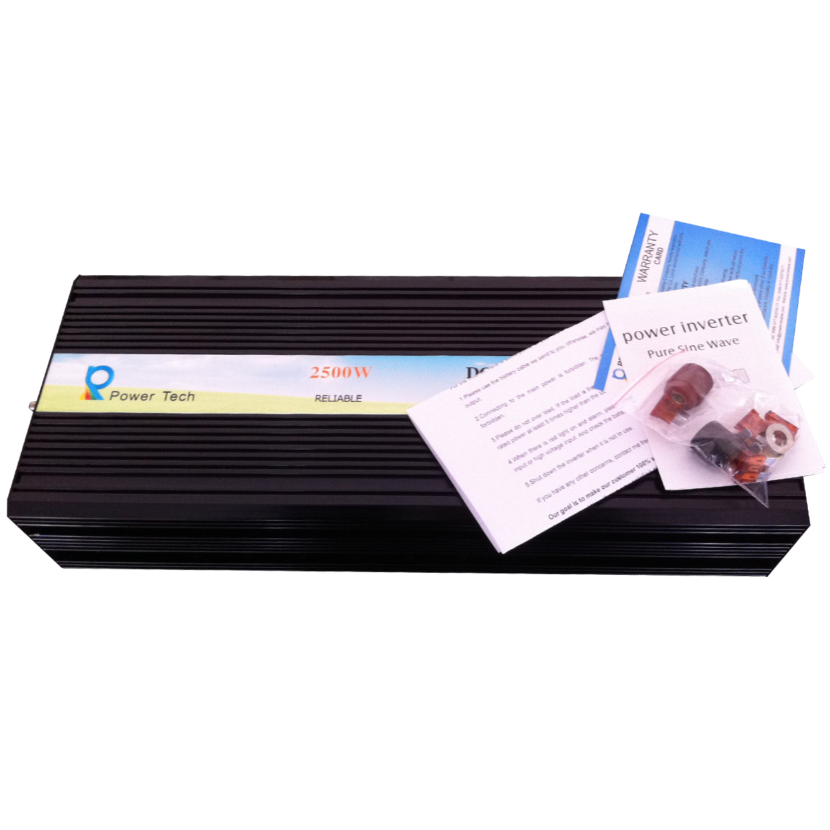 Reliable 2500W Pure Sine Wave Solar Power Inverter 24V 120V Power Car Truck Motorhome