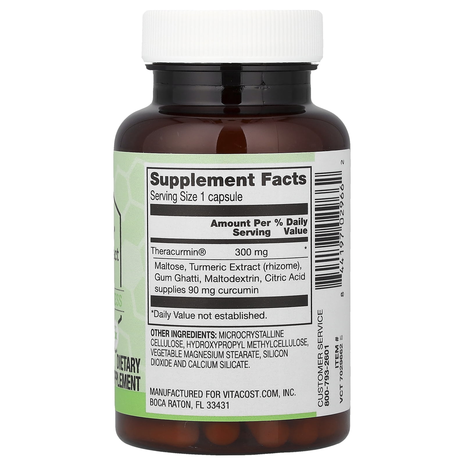 Vitacost Synergy®, Theracurmin® Turmeric Extract, 60 Capsules