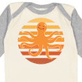 thumbnail image 4 of Inktastic Octopus Ocean Sunset Boys or Girls Long Sleeve Baby Bodysuit, 4 of 5
