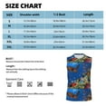 thumbnail image 6 of Bixox Men's Colorful Coral Reef Printed Shirt Sleeveless Fitness Tank Top-3X-Large, 6 of 7