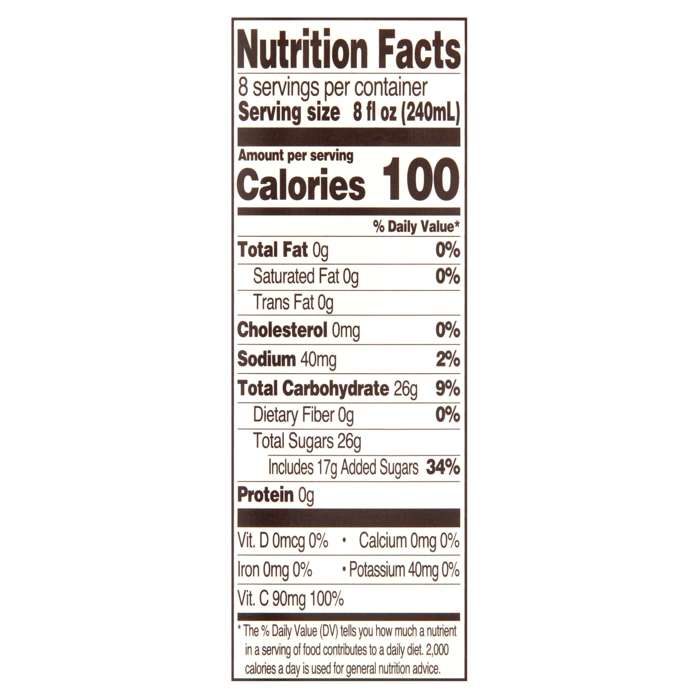 Great Value White Cranberry Peach Juice Cocktail, 64 fl oz