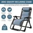 thumbnail image 4 of Slsy 2 Pack Zero Gravity Chair, Folding Lounge Chair for Living Room, Adjustable Folding Recliner Chair with Cushion, Perfect for Living Room/Bedroom/Office, 4 of 15