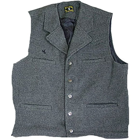 Wyoming Traders Gilet en Laine Buckaroo pour Hommes, Charbon, Moyen