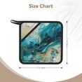 thumbnail image 3 of Sikiie Abstract Ocean Currents Pot Holders Kitchen Insulation Mats Heat Resistant Pot-Holder Oven Anti-Scald Pads for Cooking Baking, 7.1*7.1inch, 3 of 8