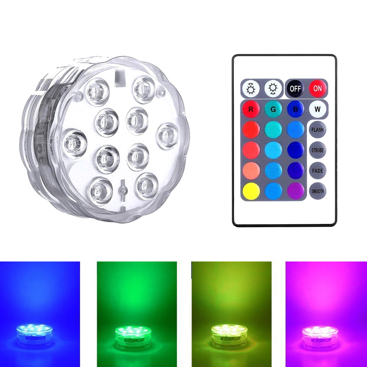 Waterproof Color Changing LED Globe Pool Light with Remote Contro Uonlytech LED Pond Light 1Pcs, Multicolor LED Floating Light for Pool Bathroom 