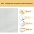 thumbnail image 3 of PanDaDa Blackout Polyester Pleated Window Shades, White 36 in x 60 in, 3 of 8