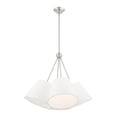 thumbnail image 6 of 40564-91 Livex Lighting Prato - 4 Light Chandelier in Modern Style - 25 Inches wide by 25.5 Inches high-Brushed Nickel Finish    -Traditional, 6 of 8