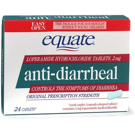 Equate Anti-Diarrheal Caplets, 24-count
