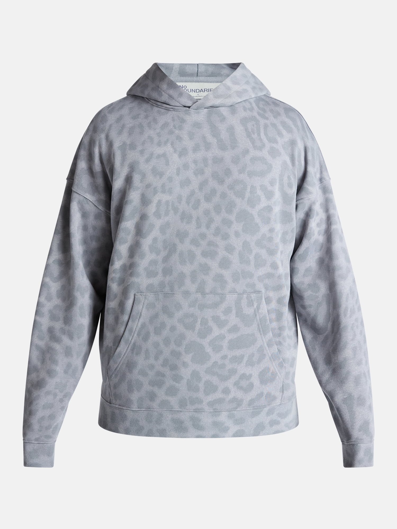 No Boundaries Oversized Hoodie with Long Sleeves, Men's & Big Men's