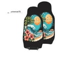 thumbnail image 6 of KAKALAD Blue Tropical Waves Beach Hibiscus Camper Car Accessories Seat Covers Set Vehicle Seat Covers Universal Front Seats Protector 2 Pcs, 6 of 9