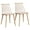 Beige, variant on Abble Set of 2 Modern Dining Chairs Indoor Kitchen Chairs -Beige